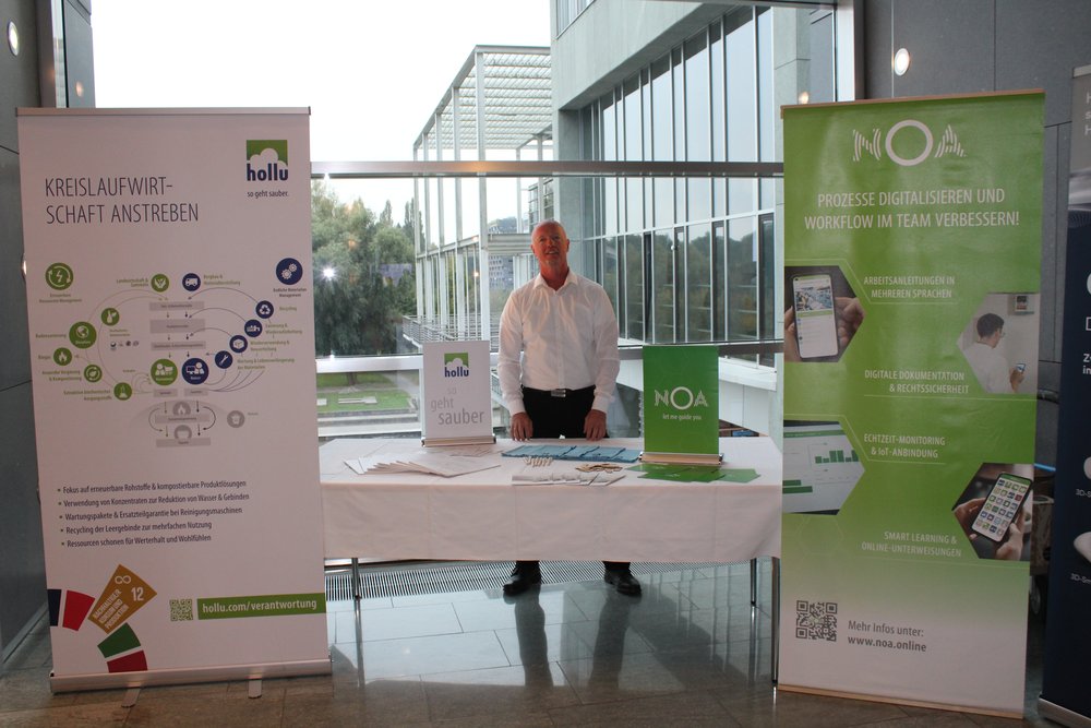 hollu Systemhygiene GmbH war als Aussteller bei der Fachtagung der NÖ ARGE für Pflege und Betreuung mit dabei;