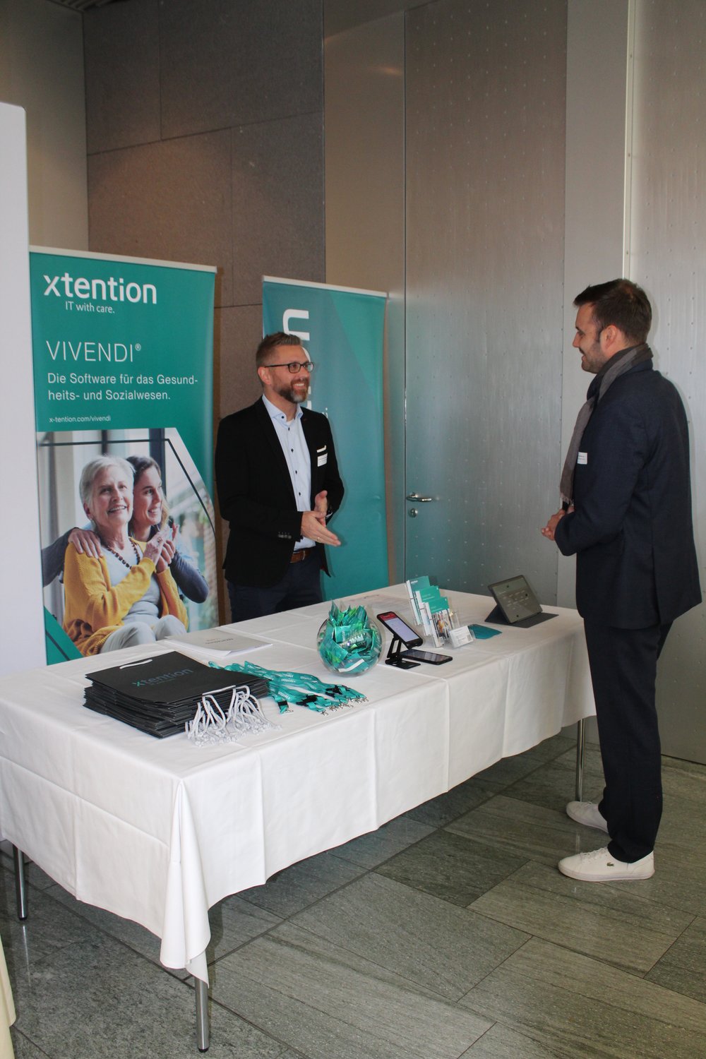 x-tention Informationstechnologie GmbH war als Aussteller bei der Fachtagung der NÖ ARGE für Pflege und Betreuung mit dabei;